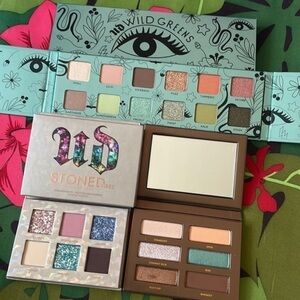 Brand New Urban Decay Set of 3 Eyeshadow Palettes Stoned Vibes Wild Greens Naked